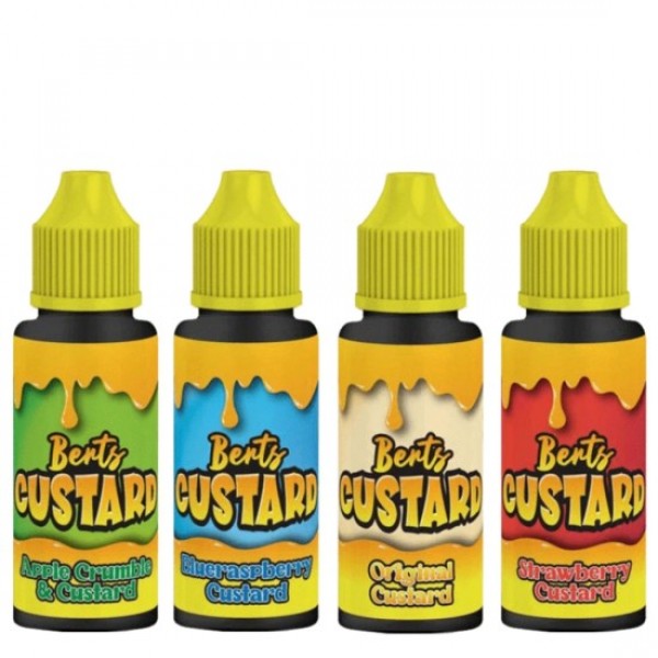 Berts Custard Eliquid Shortfills 120ml