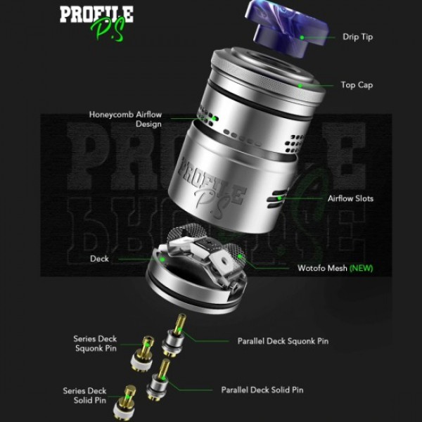 Wotofo Profile PS Dual Mesh RDA Vape Tank