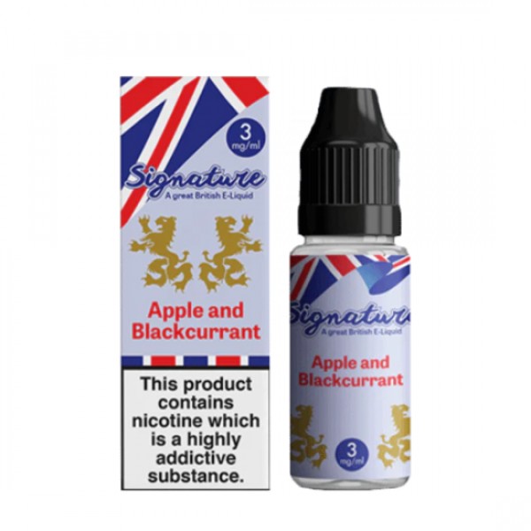 SIGNATURE 50/50 Eliquid APPLE AND BLACKCURRANT 10-...