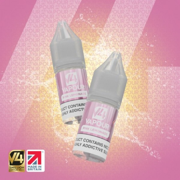 V4 VAPOUR Eliquid PINK LEMONADE 5-PACK