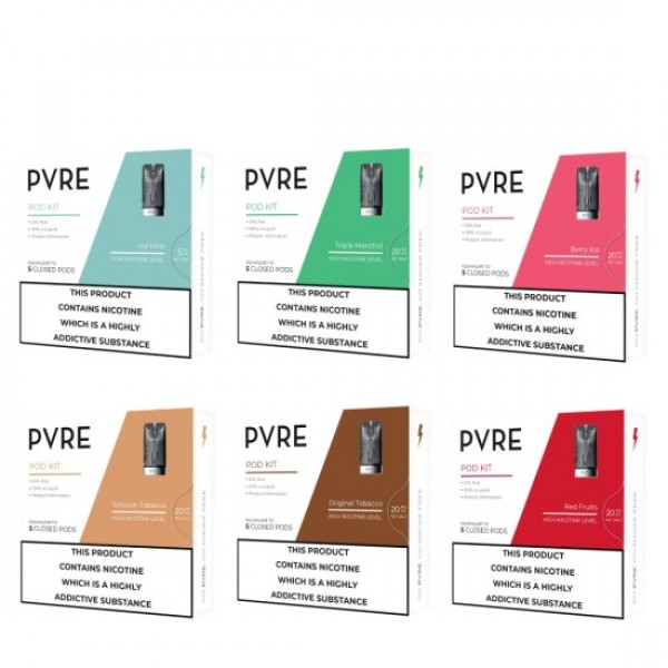 PVRE Pod Kits (Refillable Pod & 10ml Eliquid)